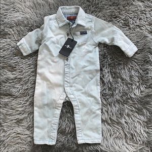 Baby Seven Jean’s denim long sleeve body suit